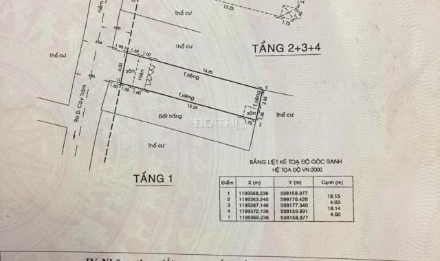 Bán 2 căn nhà đường Cây Trâm và Lê Đức Thọ, quận Gò Vấp, giá tốt