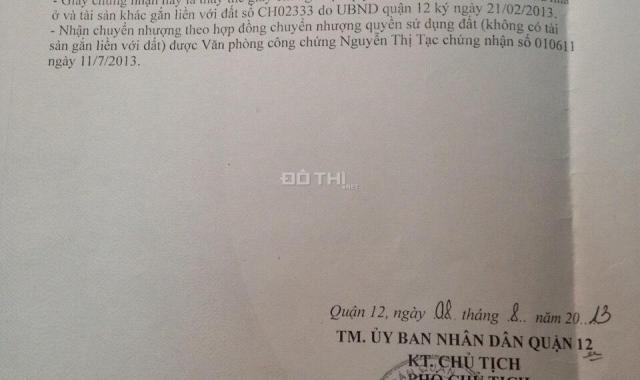 Bán nhà riêng tại đường An Phú Đông 25, Phường An Phú Đông, Quận 12, Hồ Chí Minh, DT 78m2