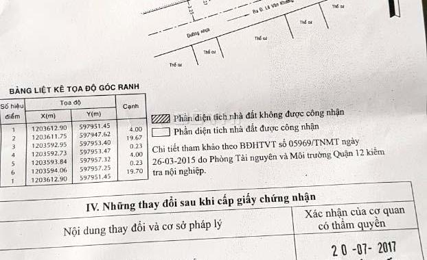 Chính chủ bán nhà HXH Lê Văn Khương, Q12, giá 4.3 tỷ