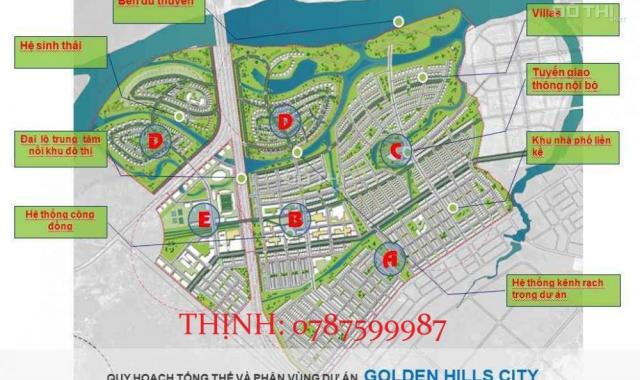 Bán đất nền dự án tại dự án Golden Hills City, Liên Chiểu, Đà Nẵng. Diện tích 120m2, giá 2.8 tỷ