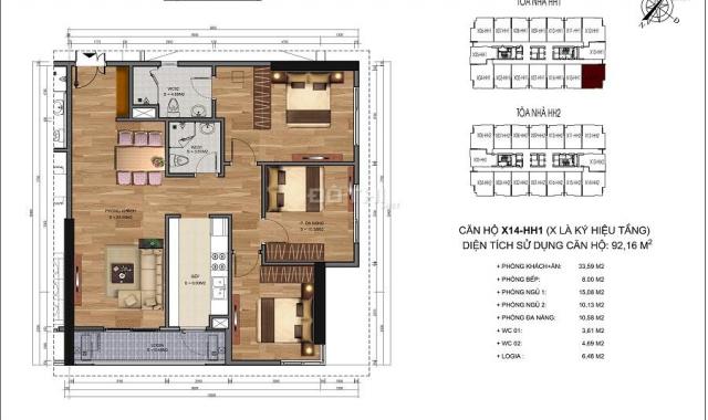 Còn duy nhất 1 căn 92m2, 3 PN, mua trực tiếp CĐT dự án 90 Nguyễn Tuân