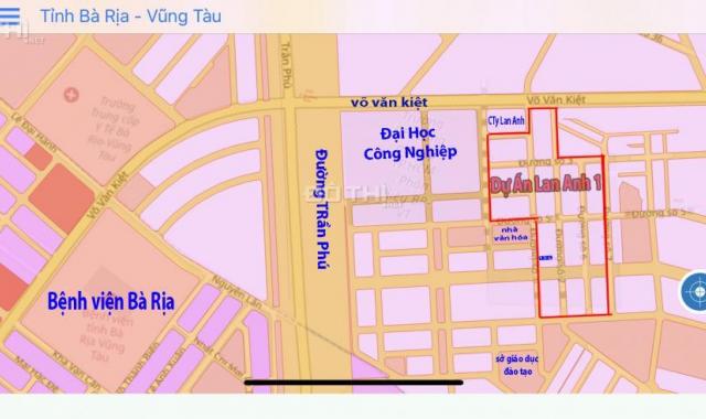 Bán lô đất mặt tiền Võ Văn Kiệt, Bà Rịa - Vũng Tàu, 104 m2, 990 tr, LH 0902068347