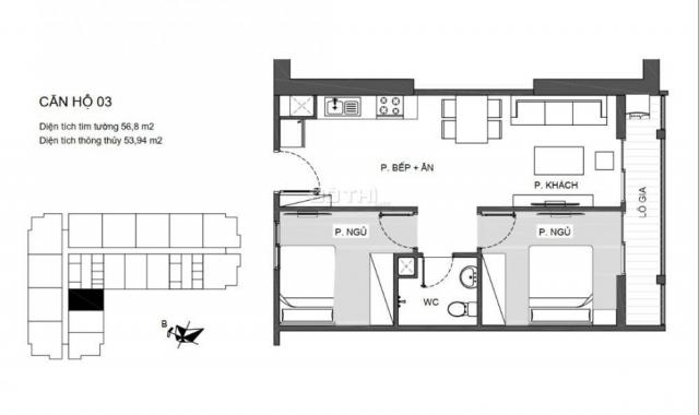 Bán căn hộ chung cư tại phố Trần Bình, Nam Từ Liêm, Hà Nội, diện tích 54m2, giá 26 tr/m2