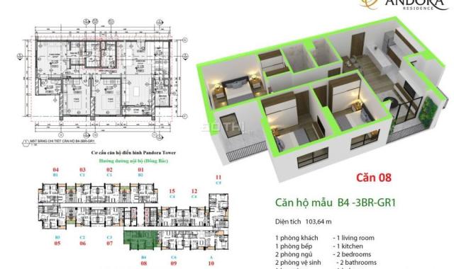 Mua căn hộ Pandora - Thanh Xuân Rinh SH về nhà CK đến 5% - Quỹ căn đẹp 78m2 - 140m2 - Chỉ 27 tr/m2