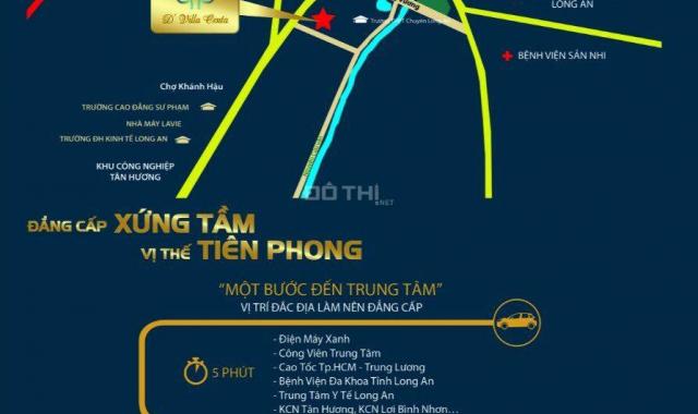 Đất nền dự án Phúc Long D'Villa Centa đang chuyển giai đoạn ngay tại trung TP. Tân An sinh lời cao