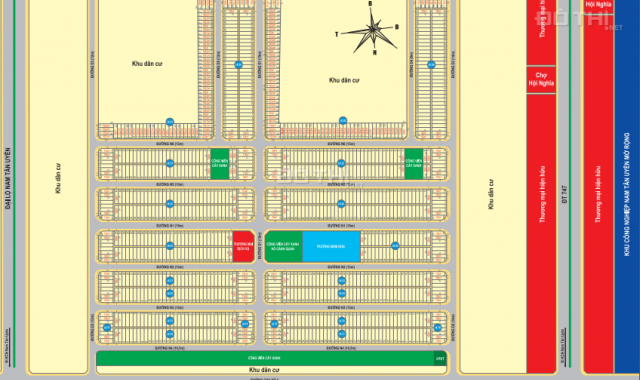 Đất nền sau chợ Hội Nghĩa, đã có sổ HT vay 60%, gần cây xăng Kim Hằng, giá CĐT CK LS 22%/năm