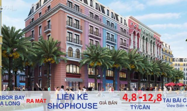 Bán liền kề, shophouse Harbor Bay trung tâm bãi cháy Hạ Long, 3 mặt giáp biển và hồ. LH 0975452555