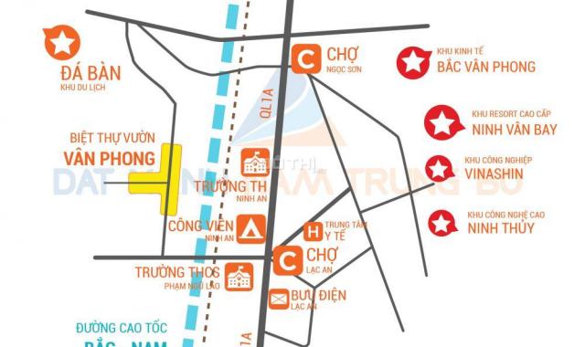 Nhanh tay sở hữu đất nền sổ đỏ duy nhất tại khu KT Vân Phong, chỉ từ 555 triệu/nền, 0906.094.196