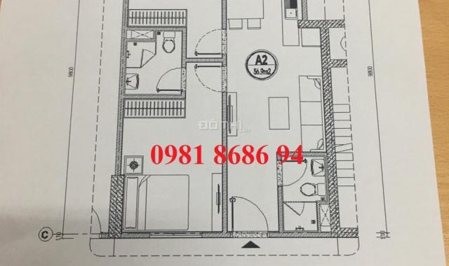 Bán căn hộ 56m2 tại dự án 24 Nguyễn Khuyến - Hà Đông giá chỉ 22tr/m2, vị trí TT, 0981 8686 94