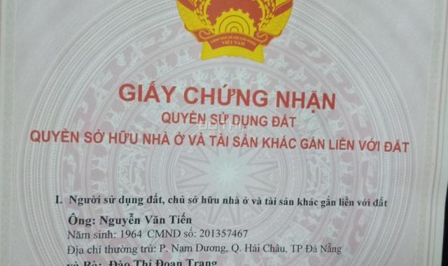 Đất nhà chính chủ vị trí đắc địa, kiệt 179 Nguyễn Văn Linh, trung tâm Đà Nẵng. LH: 0932454523
