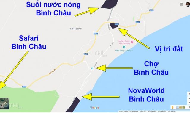 Bán đất nền ven biển Bình Châu, Bà Rịa - Vũng Tàu. Cách biển 100m