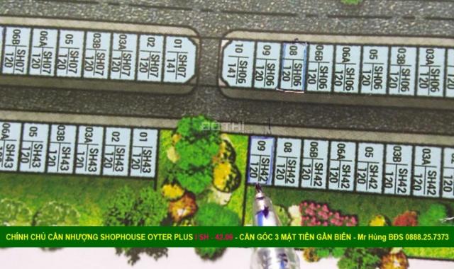 Cần bán shophouse Oyter Plus, góc 3 mặt tiền, sát biển, FLC Quảng Bình