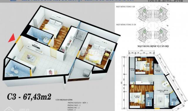 Chung cư TM CT1 Yên Nghĩa, 10.9 tr/m2. LH: 097.534.2826