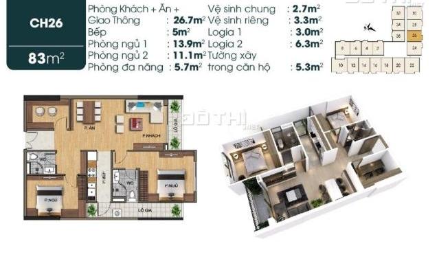 Chỉ từ 600tr sở hữu căn hộ 2PN+1, ban công Đông Nam nội thất, tiện ích cao cấp đường Sài Đồng