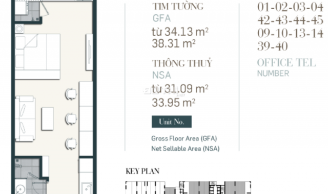 Ưu đãi lớn tháng 5 cho officetel Nguyễn Thị Thập, cam kết cho thuê 3 tháng, thanh toán 1%/tháng