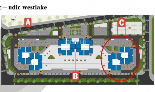 Penthouse Tây Hồ dự án Udic Westlake thiết kế ít nhất 2 ban công. Diện tích rộng giá tốt