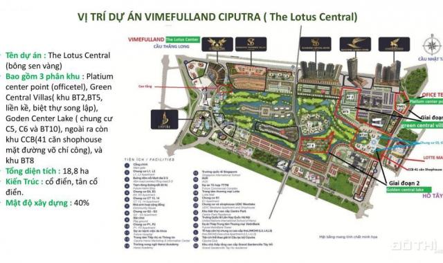 Ra mắt shophouse Vimefulland Ciputra Green Center Villas thuộc đại dự án The Lotus Center