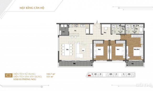 Bán căn hộ Sarina căn góc 3 phòng ngủ - 151m2, đảm bảo tốt hơn thị trường 500 triệu. Lh 0933786268