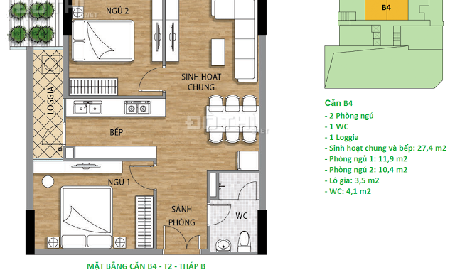 Bán căn hộ 2PN dự án Valencia Garden KĐT Việt Hưng, giá 1.5 tỷ (Đã có VAT + KPBT)