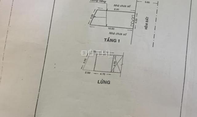 Tô Hiệu 1 sẹc hẻm 10m trải nhựa, 4 x 10m (Lửng + lầu ST), giá 4.15 tỷ. 0372888275