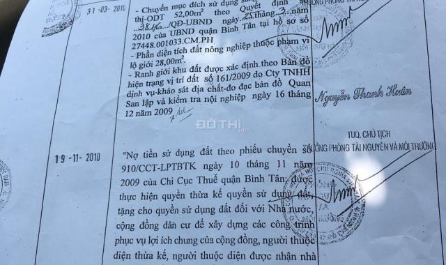 Kẹt tiền bán gấp lô đất đường Lê Văn Quới, Bình Trị Đông A, Bình Tân