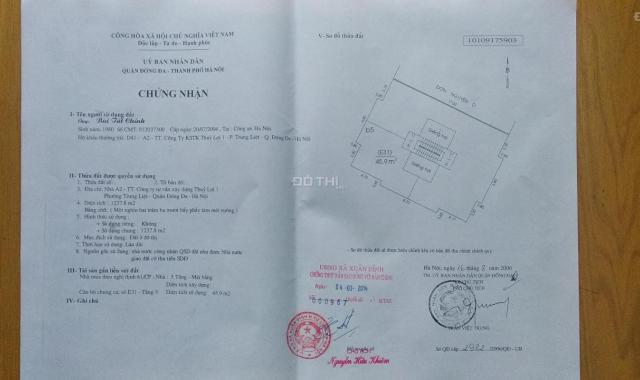 Bán căn hộ chung cư tại phố Chùa Bộc, Phường Trung Liệt, Đống Đa, Hà Nội. DT 70m2, giá 2.3 tỷ