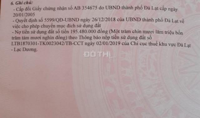 Bán nhà 100m2 có 5 phòng trọ hẻm Lý Nam Đế, Đà Lạt, giá tốt, tiện KD