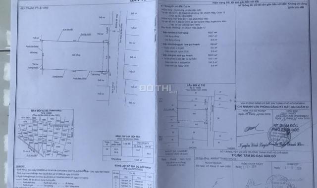 Cần bán lô đất 8x20m, trên đường Tân Chánh Hiệp 10 - Quận 12