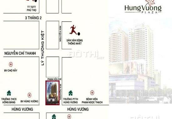 Bán căn hộ tầng cao 3PN tại Hùng Vương Plaza, Quận 5