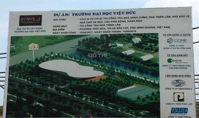 Bán đất nền dự án tại khu đô thị Thịnh Gia, Bến Cát, Bình Dương diện tích 120m2, giá 650 triệu