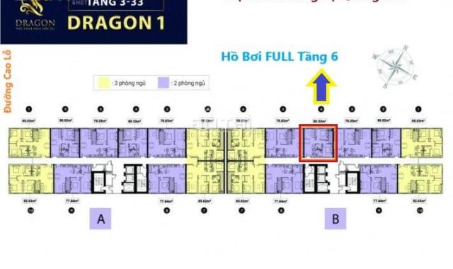 Bán chính chủ căn hộ view hồ bơi Q1, dự án Topaz Elite Dragon 1B 60m2, TT 920tr, LH 0966901941