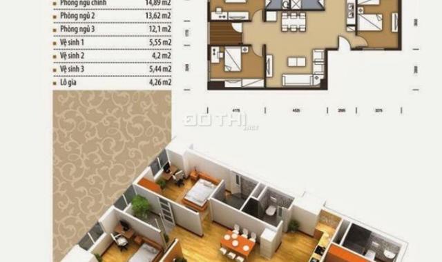 Cần bán gấp căn hộ 102m2, 3PN, view thoáng, giá 1 tỷ 8 BST tại The Pride