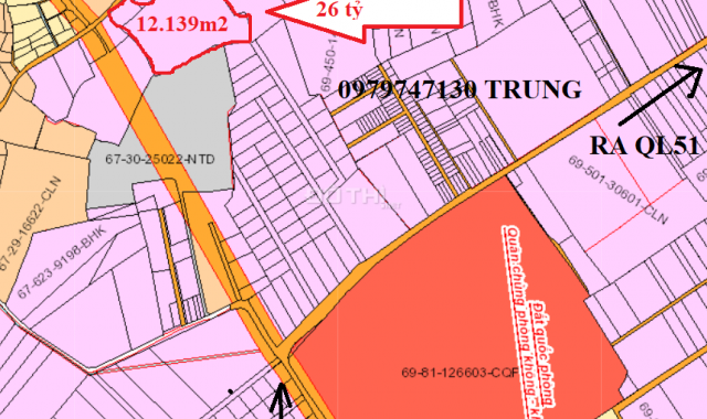 Bán đất tại đường Liên Cảng, Xã Long Phước, Long Thành, Đồng Nai, diện tích 12,139m2, giá 26 tỷ