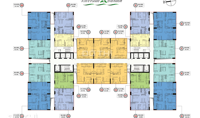 Bán lại căn hộ 2 phòng ngủ tại 349 Vũ Tông Phan, giá chỉ 1.7 tỷ/80 m2