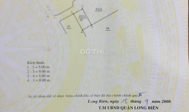 Bán lô đất 45m2 chân cầu Long Biên, giá rẻ