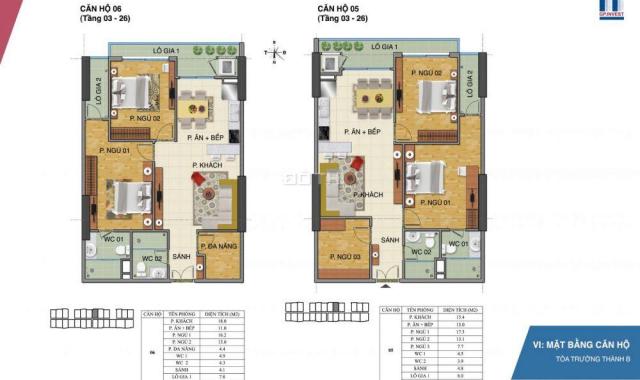 Cần bán căn hộ Tràng An Complex, 97.3m2, 3 phòng ngủ tại Phùng Chí Kiên