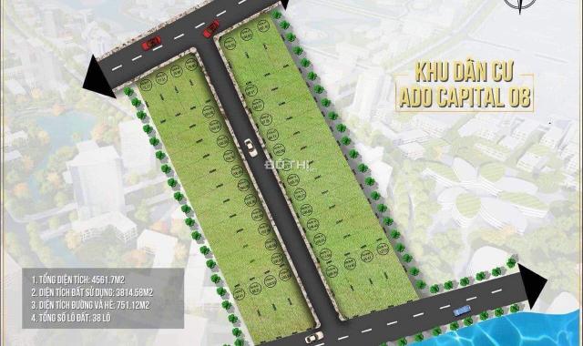 Bán đất tại dự án Adoland Capital, Quốc Oai, Hà Nội diện tích 80m2, giá 12 triệu/m2