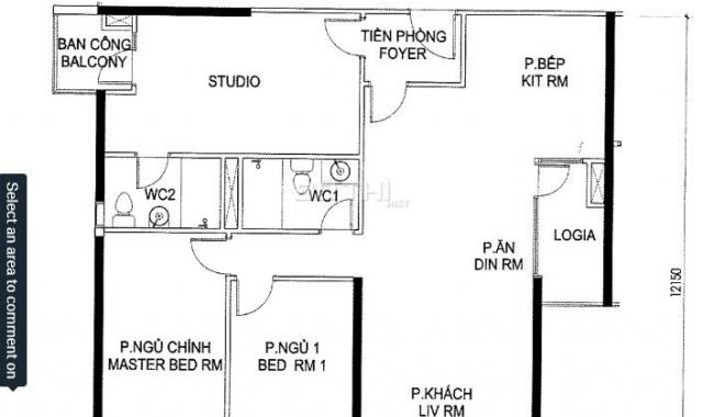 Cần bán gấp căn hộ 127.5 m2 chung cư The Two Gamuda Hoàng Mai, ban công Đông Nam. LH 0948236555