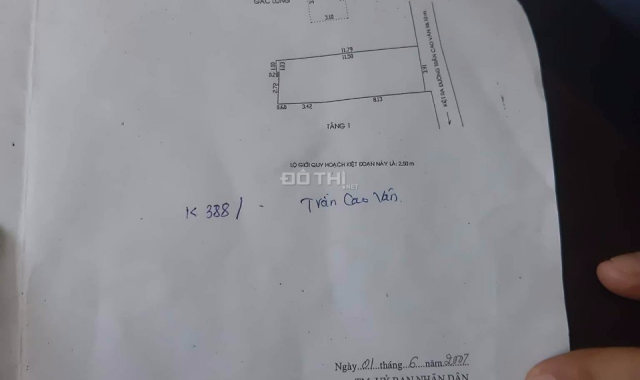 Bán nhà cấp 4 kiệt 388 Trần Cao Vân, kiệt rộng cách đường chính 20m, vị trí quá đẹp kiệt thông