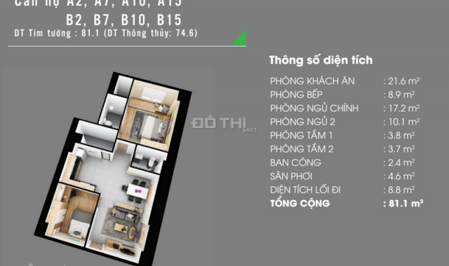 Bán lại căn hộ Homyland Riverside, full nội thất bếp cao cấp, 2PN 81m2, giá 2.7 tỷ