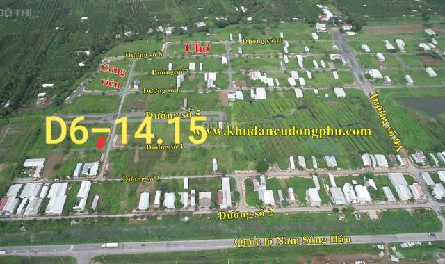 Bán đất khu dân cư Đông Phú 250m2, cặp góc D6-14.15