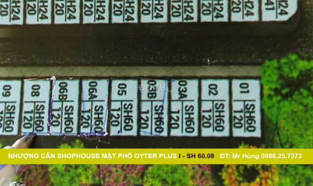 Cần bán căn Shophouse Oyter Plus I, SH 60.08, dự án FLC Quảng Bình