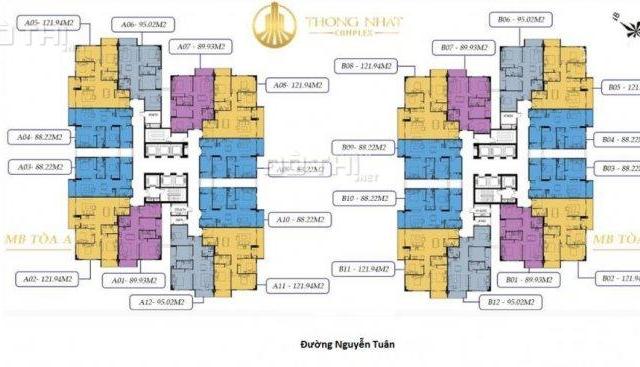 Chính chủ bán CC Thống Nhất Complex, tầng 10, DT 89m2, 3 PN, giá 2,75 tỷ bao phí. LH 0943383746