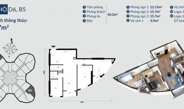 Căn hộ ngay sát phố cổ, đủ nội thất Châu Âu chỉ từ 2,3 tỷ