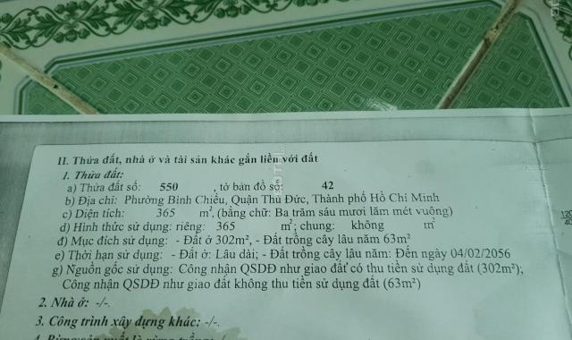 Giá nhà đất siêu rẻ tại Bình Chiểu chỉ 34 (triệu/m2) mặt tiền 17m, đường lớn 10m