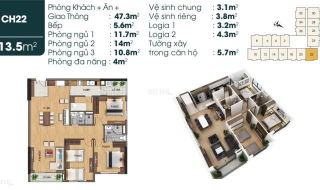 Mở bán đợt 1 căn hộ cao cấp ngay gần Aeon Mall Long Biên. LH: 0944 288 802
