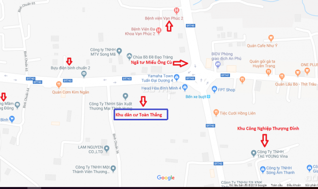 Đất mặt tiền Bình Chuẩn, thành phố Thuận An, đầu tư, kinh doanh, ở. LH 0932 779 575