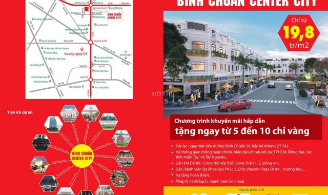 Đất mặt tiền Bình Chuẩn, thành phố Thuận An, đầu tư, kinh doanh, ở. LH 0932 779 575