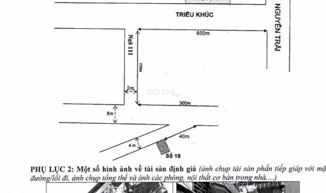Ngân hàng bán đấu giá nhà đất phố Triều Khúc, Thanh Trì, Hà Nội - 50m2, ô tô đỗ cửa - 2.3 tỷ