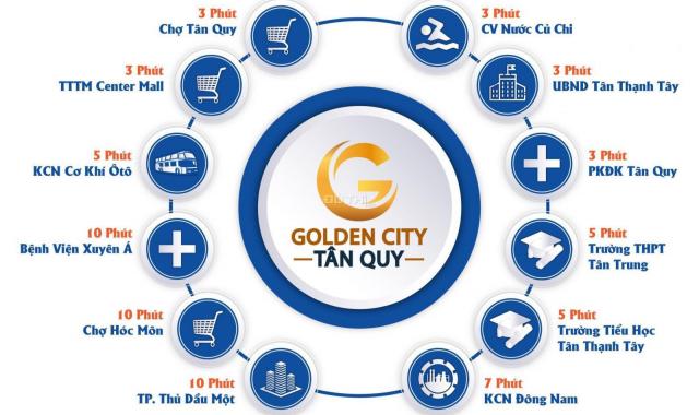 Đất nền Golden City Củ Chi, mở bán giai đoạn 1 chỉ 650tr, nhận ngay sổ hồng, LH 0931154979
